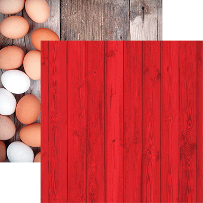 Big Red Barn - Farm Fresh 12x12 Scrapbook Paper – Country Croppers