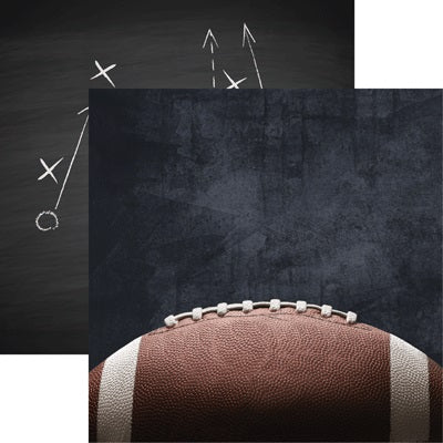 Reminisce Game Day Football Pigskin Scrapbook Paper