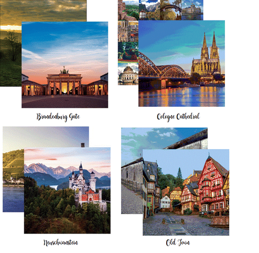 Reminisce Germany Scrapbook Paper Assortment Set