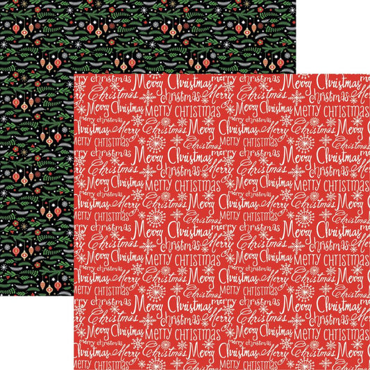Merry Christmas - Gnomes for Christmas Scrapbook Paper