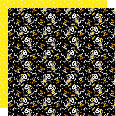 Reminisce I Heart Candy We Want Candy Skeleton Scrapbook Paper