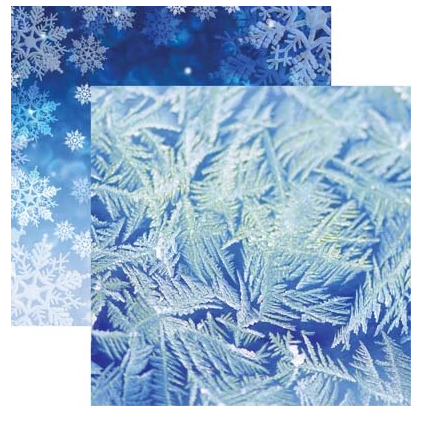 Blue Frost Jack Frost Scrapbook Paper by Reminisce