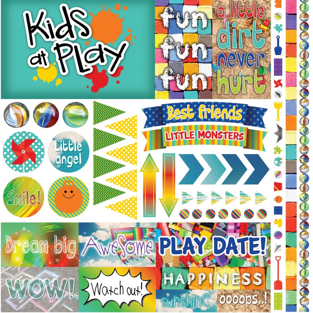 Reminisce Kids At Play Stickers