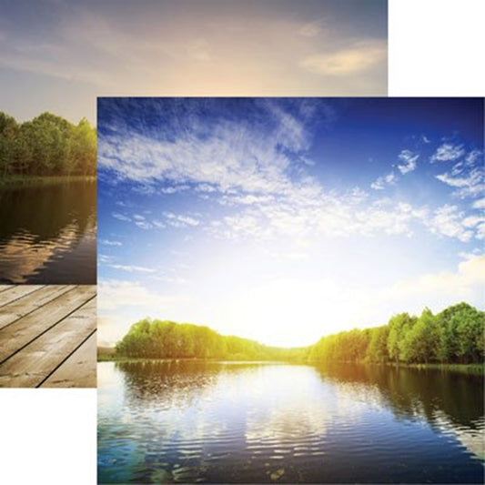 Reminisce lake Life Scrapbook paper
