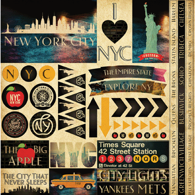 New York Stickers by Reminisce