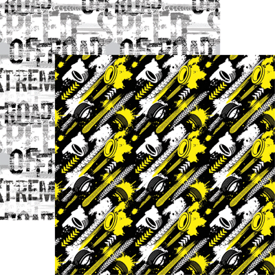 Reminisce Off Road Style 1 Scrapbook Paper
