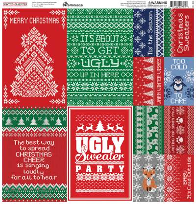 Reminisce Santas Sweater Stickers