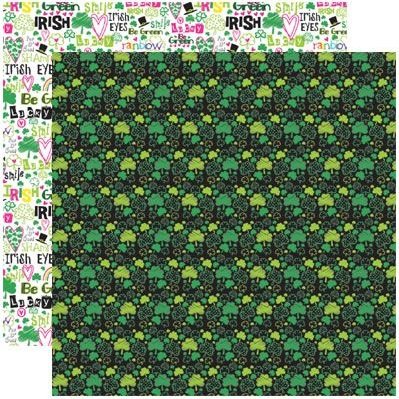 Reminisce Shenanigans Shamrock Scrapbook Paper