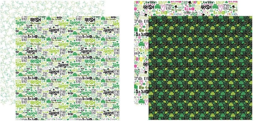 Reminisce Shenanigans Scrapbook Paper Assortment Set