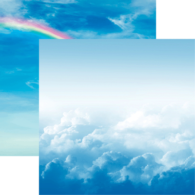 Above the Clouds Skyscape Scrapbook Paper