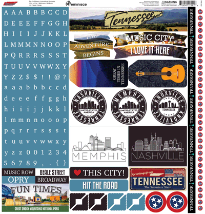 Reminisce Tennessee State Stickers