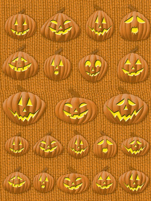 Reminisce Trick or Treat Jackolanterns 3d Stickers