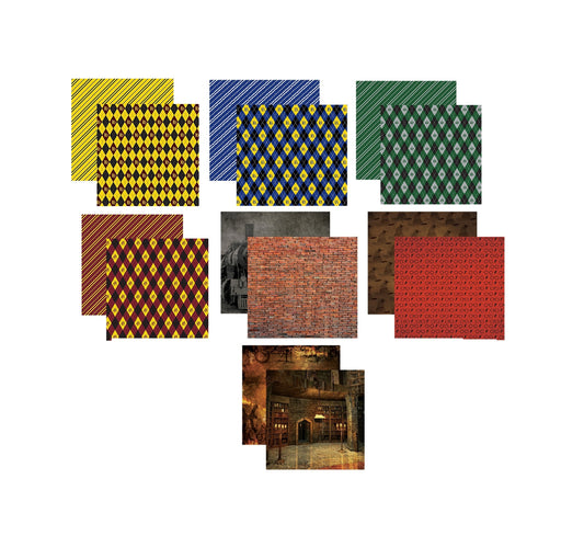 Wizards 101-12X12 Scrapbook Papers by Reminisce 7 Sheets