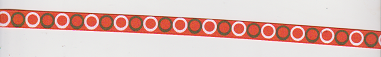Orange Brown Circle Ribbon
