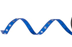 Blue Silver Star Ribbon