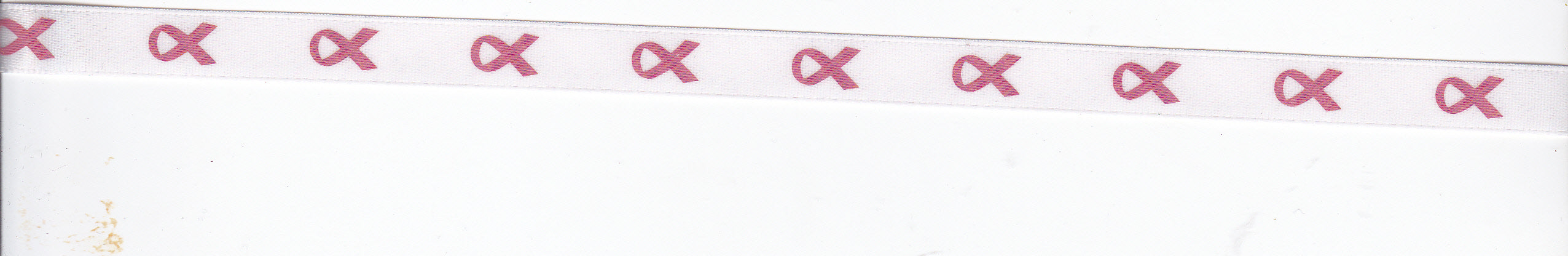 Satin Breast Cancer Ribbon - 3/8