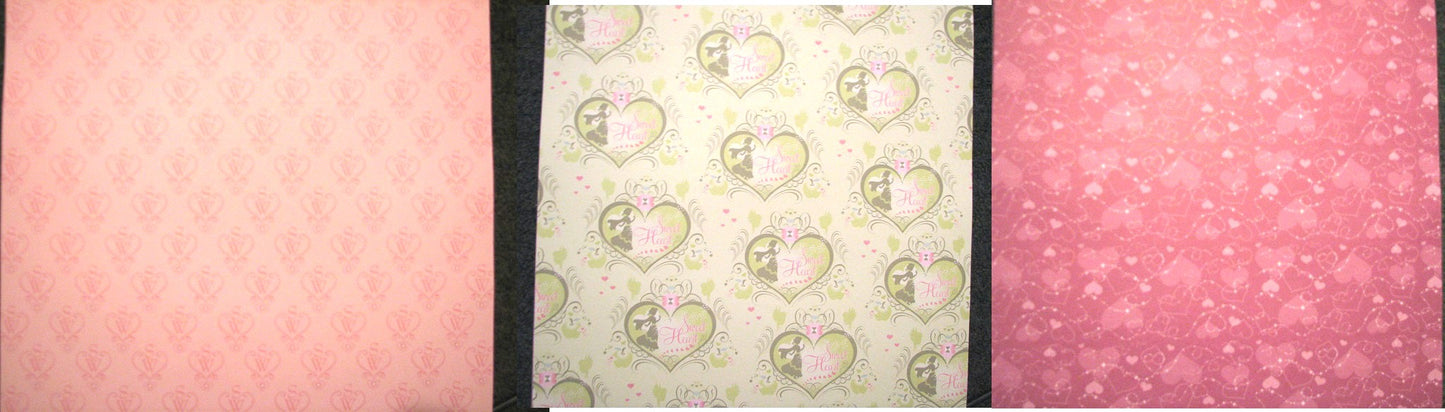 Snow White Scrapbook Papers Set of 3