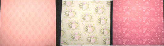 Snow White Scrapbook Papers Set of 3