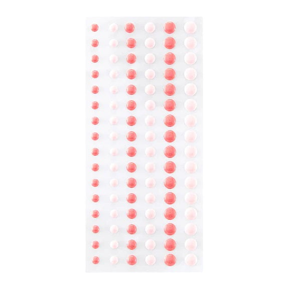 Tonal Pink Enamel Dot Stickers