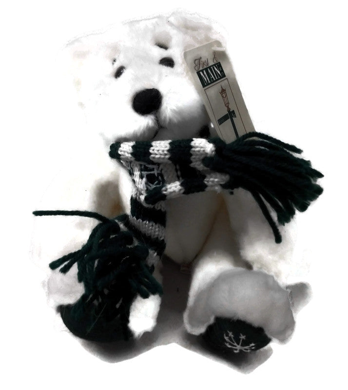 First and Main Toasty Teddy Plush Bear with Scarf