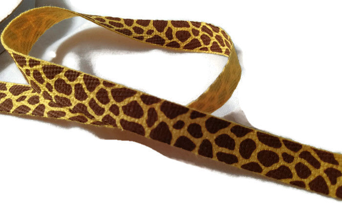 Giraffe Print Cotton Twill Ribbon – Country Croppers