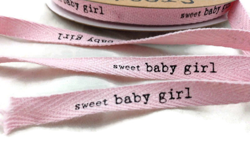 Sweet Baby Girl - Printed Twill Ribbon – Country Croppers