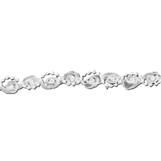 White Beaded Twist Ribbon