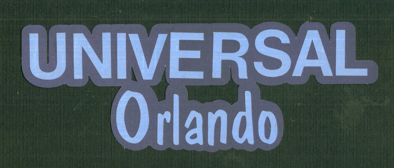 Universal Studios Orlando Paper Piecing Title