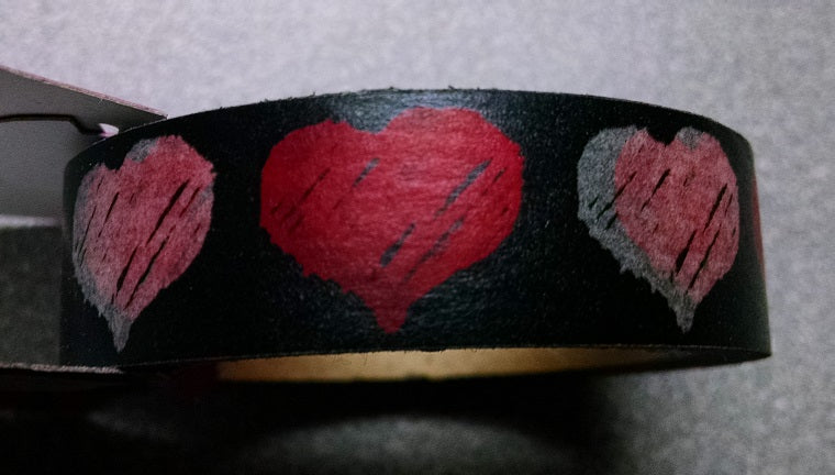 Valentine Black Chalk Heart Washi Tape