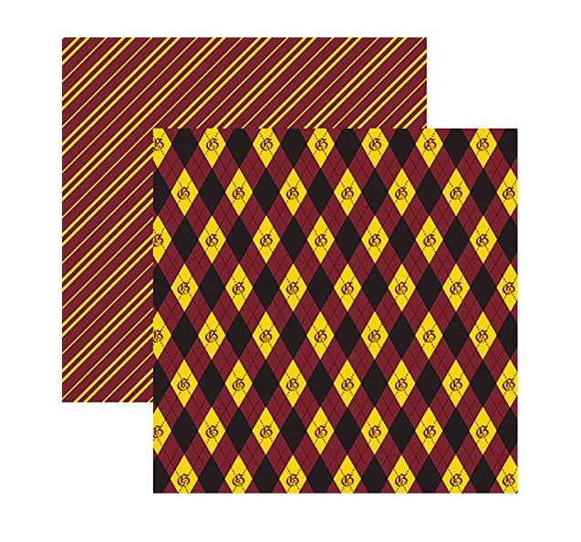 Harry Potter Wizards 101 - Plaid #4 - 12x12 Scrapbook Papers by Reminisce 5 Sheets