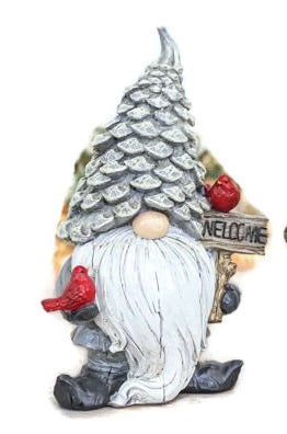 Christmas Pine Gnome Welcome Figurine