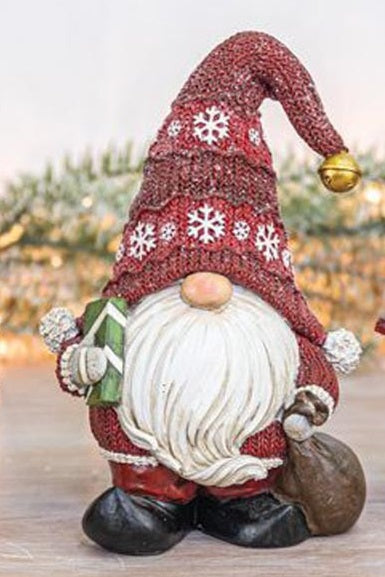 Red Sweater Jingle Gnome Figure 
