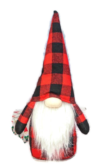 Plaid Lumberjack Gnome Christmas Decor