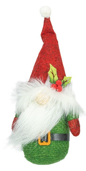 Green Striped Gnome Ornament