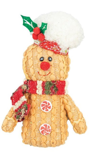 Red Plaid Gingerbread Ornament