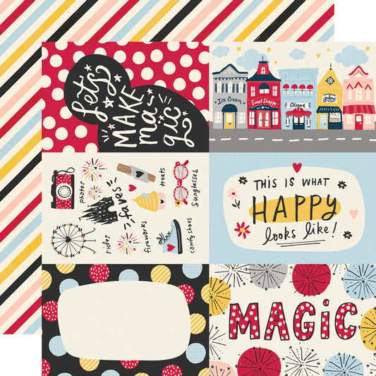 Say Cheese Main Street 4x6 Elements Scrapbook Paper
