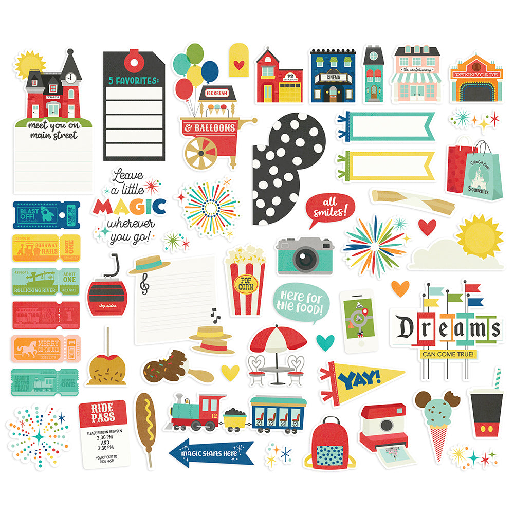 Say Cheese - At The Park - Bits & Pieces Die Cuts Set - 53 Pieces