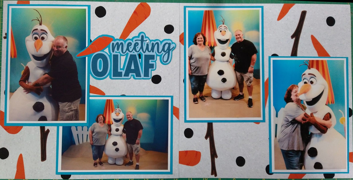 Snowman Noses and Arms Scrapbook Paper