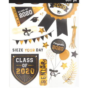 2020 Graduation Stickers Book - 10 Sheets!