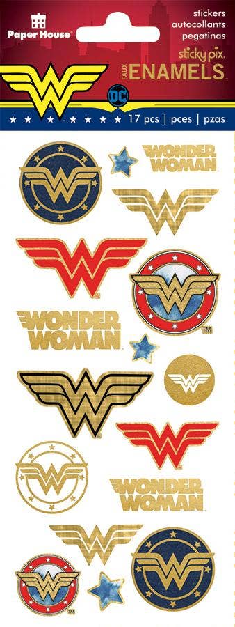 Wonder Woman Enamel Logo Stickers
