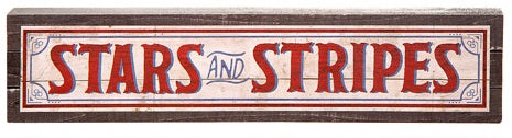 Stars and Stripes Patriotic Sign Decor