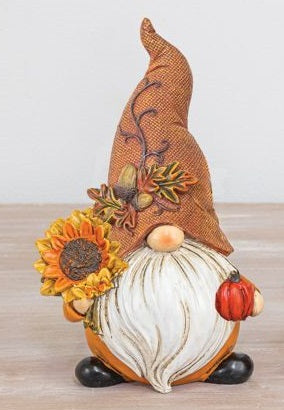 Fall Sunflower Gnome Figure