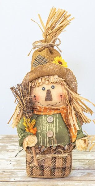 Farm Harvest Fall Plush Scarecrow Boy 17 Inch Tall