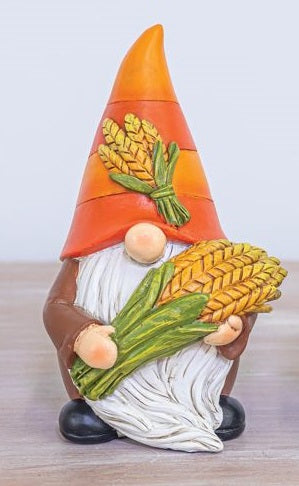 Gather Harvest Fall Gnome Resin Figure