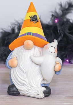 All Hallows Eve Gnome Figure Orange