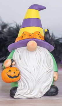Halloween All Hallows Eve Gnome Figure - Purple Hat