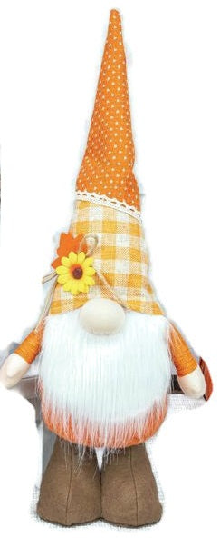 Sunflower Standing Gnome Decor - Brown Feet