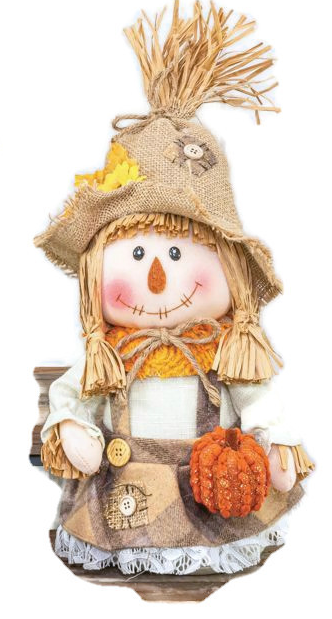 Fall Timber Scarecrow Decor