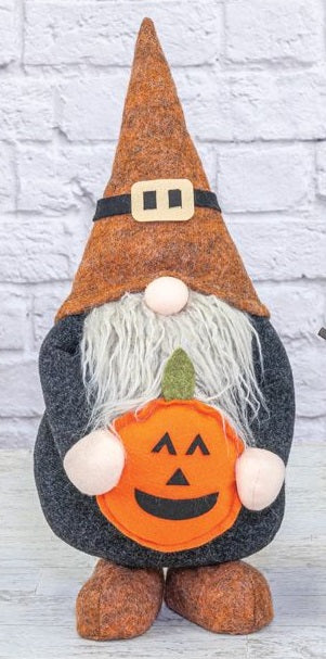 October Plaid Halloween Gnome
