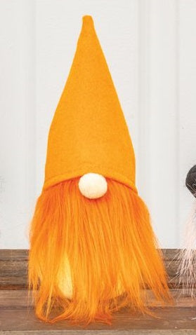 Orange Light Up Halloween Spooky Gnome